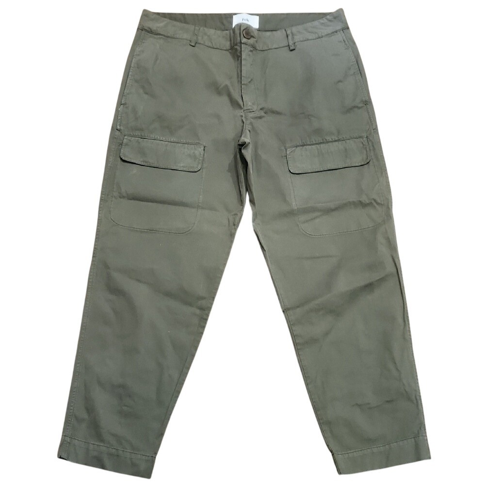 Folk Assembly Eco Cotton Gorp Preppy Cargo Pocket Pant Utility XL 5 Luxe Green
